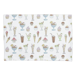 Ice Cream Sundae Collage Pillowcase