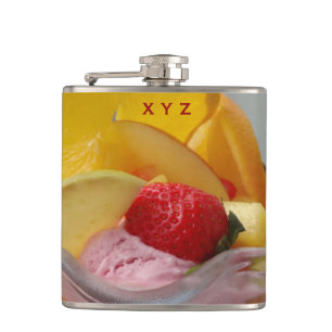 Ice Cream Sundae custom monogram flask