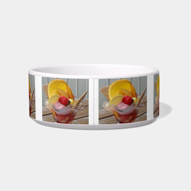 Ice Cream Sundae custom pet bowls (Back)