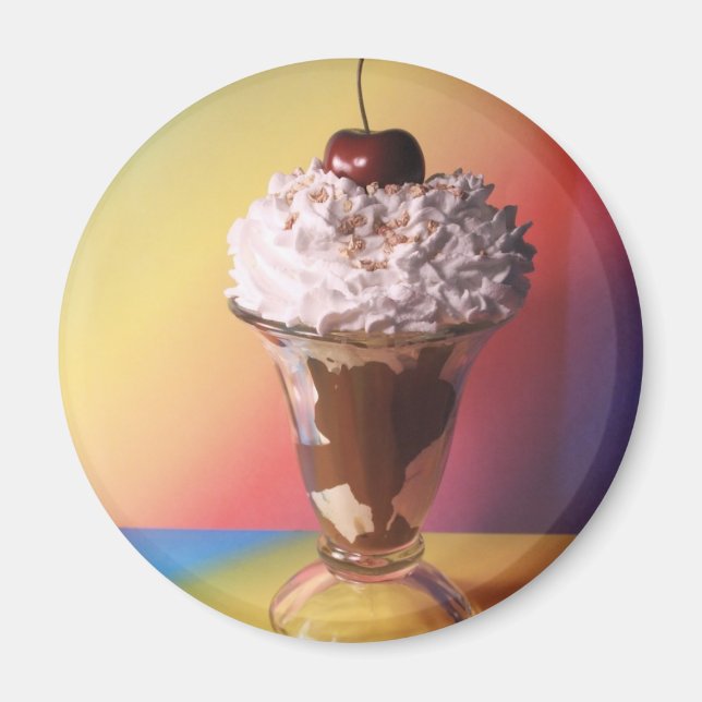 Ice Cream Sundae Fridge Magnet (Front)