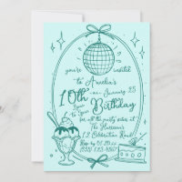 Ice Cream Sundae Girl Birthday Party Mint Green