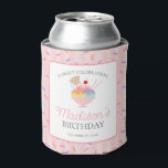 Ice Cream Sundae Heres the Scoop Birthday Favour Can Cooler<br><div class="desc">Here’s the Scoop! A fun ice cream sundae theme party collection made for birthdays of all ages! Featuring sweet ice cream scoops,  pastel sprinkles,  and don’t forget the cherry on top. It’s a recipe for a celebration that everyone will love.</div>