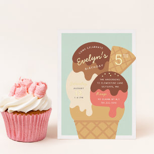 Ice Cream Sundae Kids Birthday Party