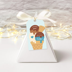Ice Cream Sundae Kids Birthday Thank You Favour Gift Tags
