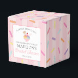 Ice Cream Sundae Scooped Up Sweet Bridal Shower Favour Box<br><div class="desc">She’s Been Scooped Up! a darling bridal shower theme that’s as sweet as love itself! With a pink sprinkle background and ice cream sundae charm,  this collection is perfect for celebrating the bride-to-be in style.</div>