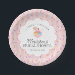 Ice Cream Sundae Scooped Up Sweet Bridal Shower Paper Plate<br><div class="desc">She’s Been Scooped Up! a darling bridal shower theme that’s as sweet as love itself! With a pink sprinkle background and ice cream sundae charm,  this collection is perfect for celebrating the bride-to-be in style.</div>