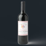 Ice Cream Sundae Scooped Up Sweet Bridal Shower Wine Label<br><div class="desc">She’s Been Scooped Up! a darling bridal shower theme that’s as sweet as love itself! With a pink sprinkle background and ice cream sundae charm,  this collection is perfect for celebrating the bride-to-be in style.</div>