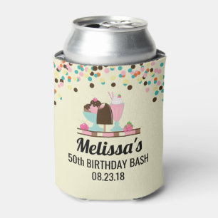 Ice Cream Sundae Summery Treats Birthday Bash Can Cooler