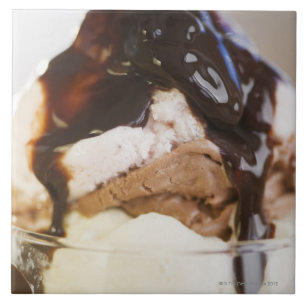 Ice cream sundae tile