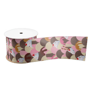 Ice Cream Sundaes Satin Ribbon