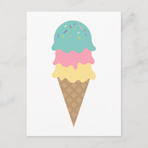 Ice Cream Sweet Postcard