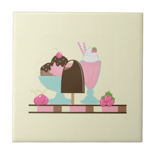 Ice Cream Sweet Treats Tile