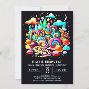 Ice Cream Sweet Wonderland Birthday Invitation