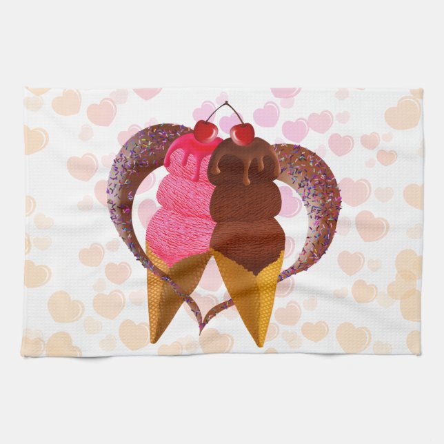 Ice cream tea towel (Horizontal)