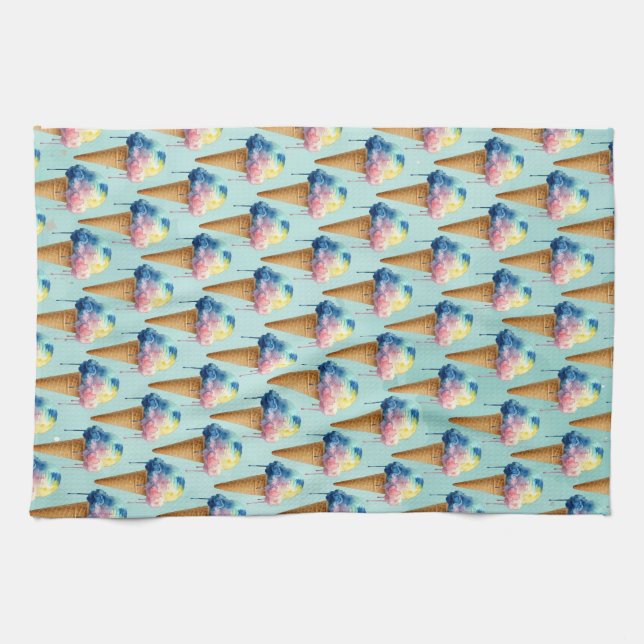 Ice Cream Tea Towel (Horizontal)