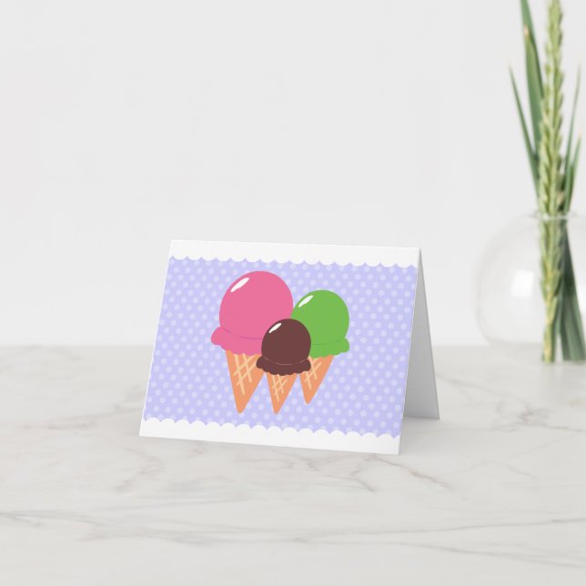 Ice Cream Thank You Cards (Front)