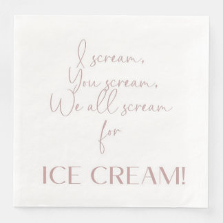 Ice Cream Theme Guest Towel Paper Napkins