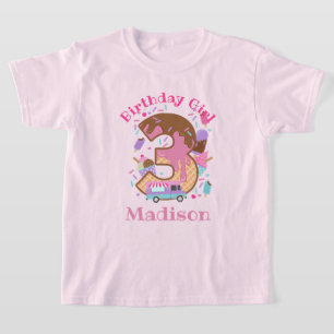 Ice Cream Third birthday toddler tshirts