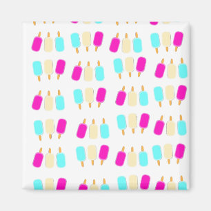 ice cream three colours magnet