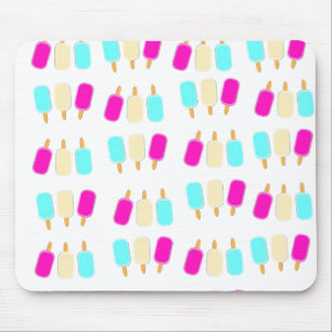 ice cream three colours mouse mat