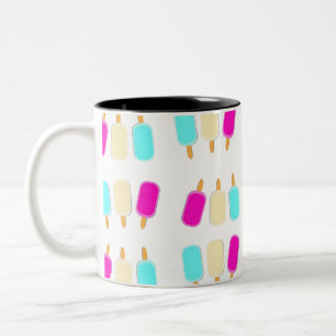 ice cream three colours Two-Tone coffee mug