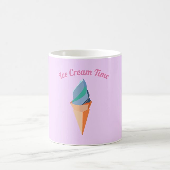 Ice Cream Time Pink  Mug (Center)