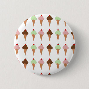 Ice Cream Trio 6 Cm Round Badge