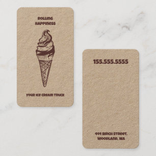 Ice Cream Truck Business Card