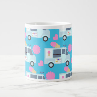 Ice Cream Truck Cute Fun Pattern Art Large Coffee Mug
