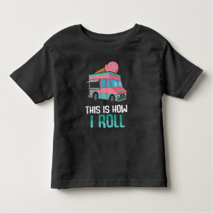 Ice Cream Truck Driver Summer Dessert Delivery Toddler T-Shirt