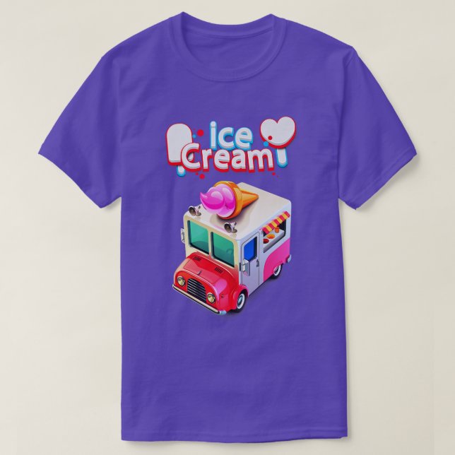 Ice cream Truck For Ice Cream Lovers  T-Shirt (Design Front)