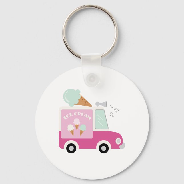 Ice Cream Truck Key Ring (Front)