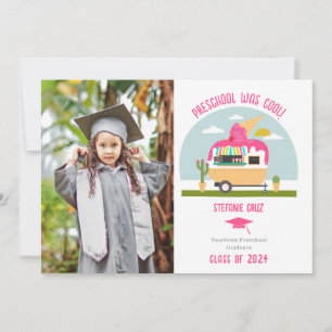 Ice Cream Truck Photo Kids Preschool Graduation Card