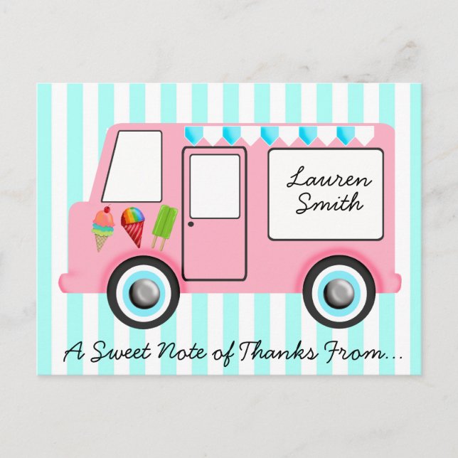 Ice Cream Truck Postcard (Front)