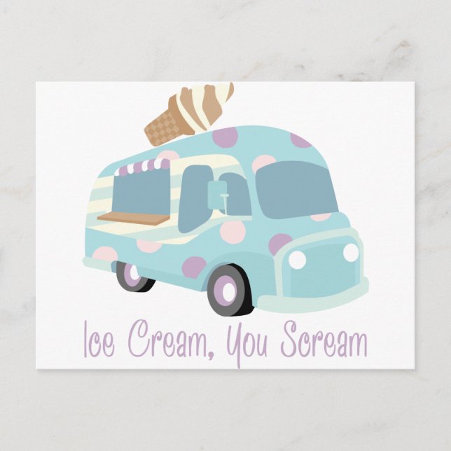 Ice Cream Truck Postcard (Front)