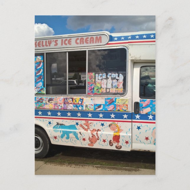 Ice cream truck postcard (Front)