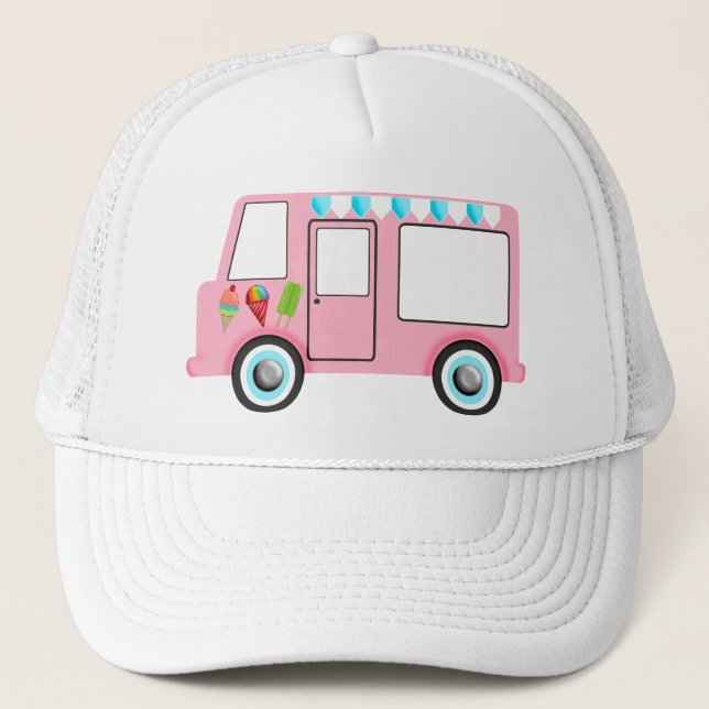 Ice Cream Truck Trucker Hat (Front)