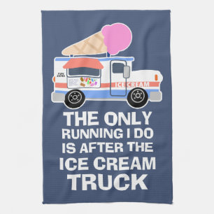 Ice Cream Truck Workout Tea Towel