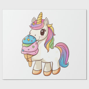 Ice Cream Unicorn Delight (1) Wrapping Paper