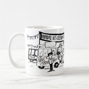 Ice Cream Van Championships Cartoon Coffee Mug