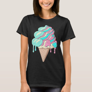 Ice Cream Vaporwave Retrowave Aesthetic T-Shirt