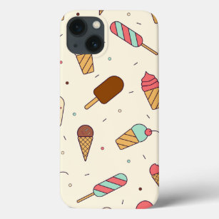 Ice Cream Vector Seamless Pattern Case-Mate iPhone Case
