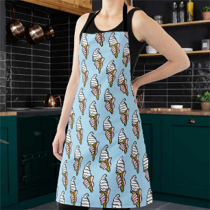 Ice Cream Vendor Apron with Ice Cream Images