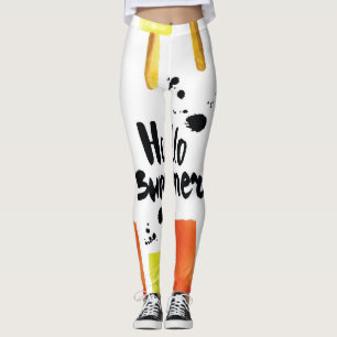 Ice Cream: Vintage Watercolor Leggings