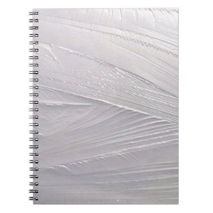 Ice cream white snow winter notebook
