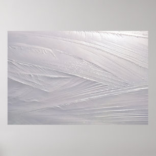 Ice cream white snow winter poster