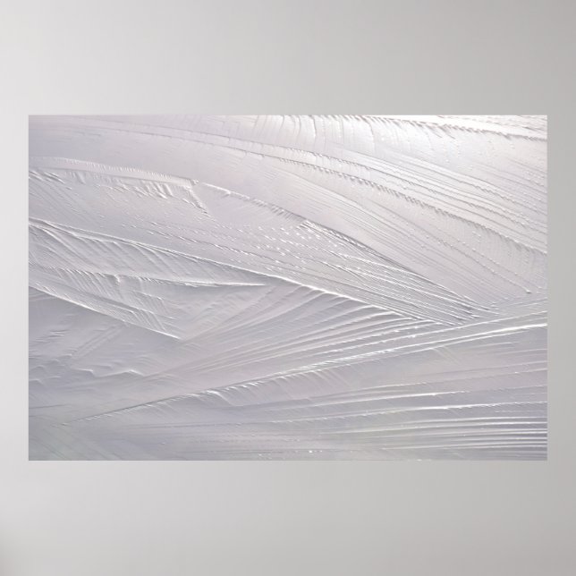 Ice cream white snow winter poster (Front)