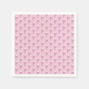Ice Cream with Sprinkles Modern Colourful Cute Gif Napkin