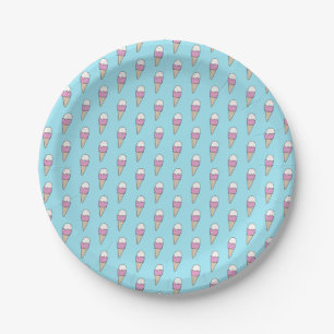Ice Cream with Sprinkles Modern Colourful Cute Gif Paper Plate