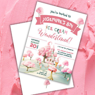 Ice Cream Wonderland Party Invitation